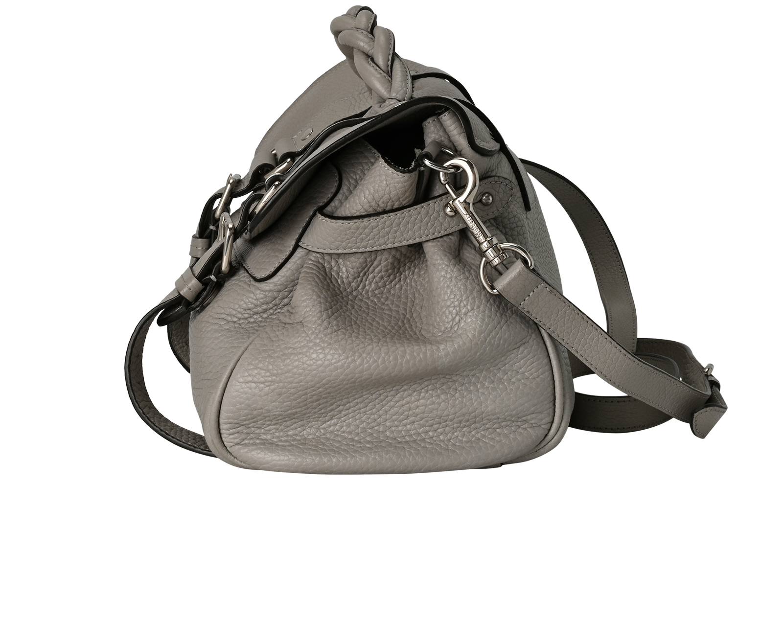 Alexa, &pound;395, Handbags, Grey, Leather, Bottom view